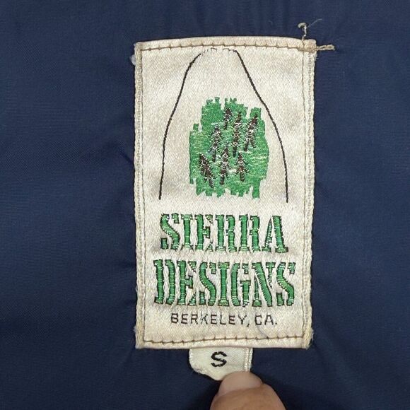 Vintage Sierra Designs Down Puffer Jacket Men S Blue Outdoor Active Hiking - Picture 3 of 16